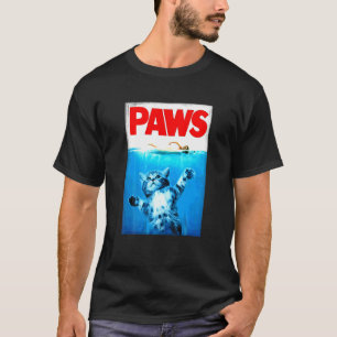 Paws For Cat And Shark T-Shirt