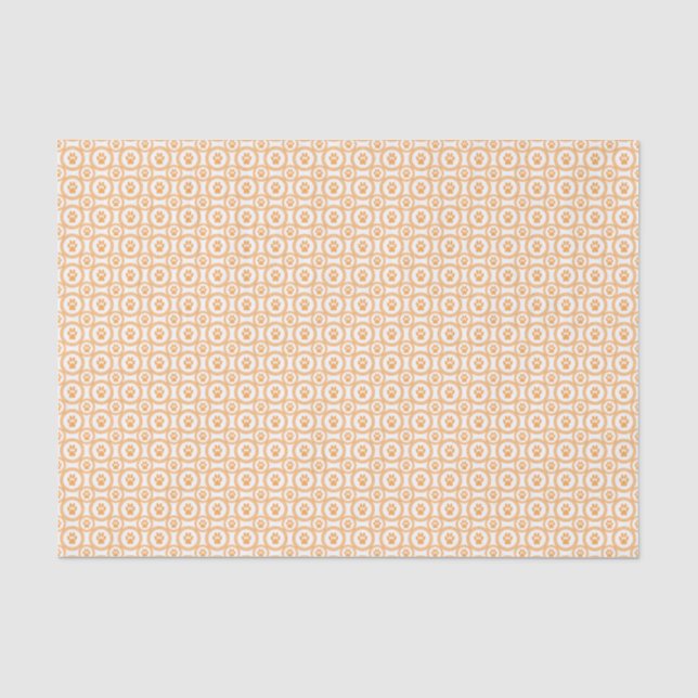 Paws-for-Giving Gift Wrap - Marigold?Multi Tissue Paper (Front)