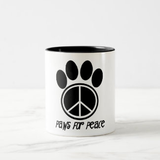 Paws for peace mug
