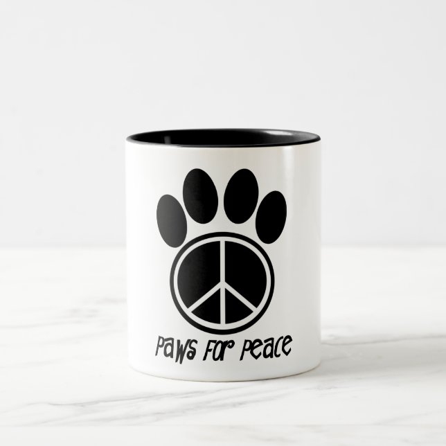 Paws for peace mug (Center)