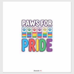 Paws for Pride Rainbow Paw Print Pet Lover Shirt_1