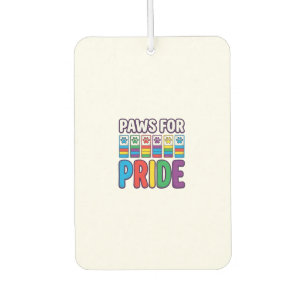 Paws for Pride Rainbow Paw Print Pet Lover Shirt_1 Air Freshener