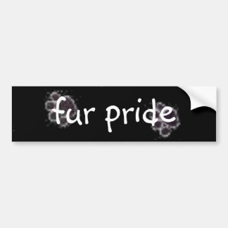 paws, fur pride bumper sticker