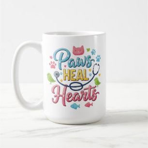 Paws Heal Hearts - Cute Veterinary Professional Coffee Mug