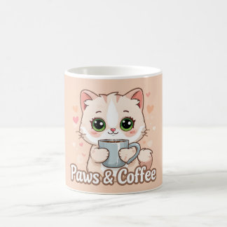 Paws, Hearts, & Hot Coffee: The Kawaii Kitty's Coffee Mug