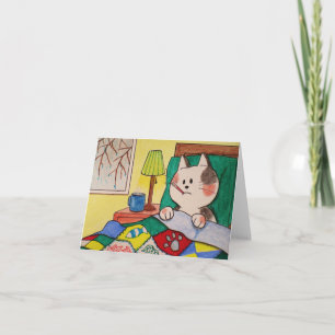 Paws Here Blank Card "Sick Day"