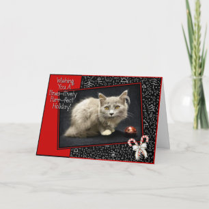 Paws-itively Purr-fect Holiday! (Fennel) Holiday Card