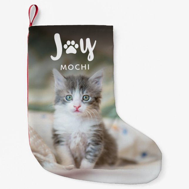 Paws & Joy Photo Pet Christmas Christmas Stocking (Front)