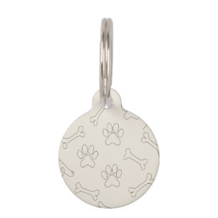 Paws & Lines – Minimal Dog Love Pet Tag