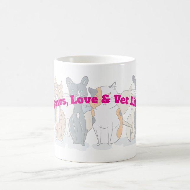 Paws, Love & Vet Life Coffee Mug (Center)