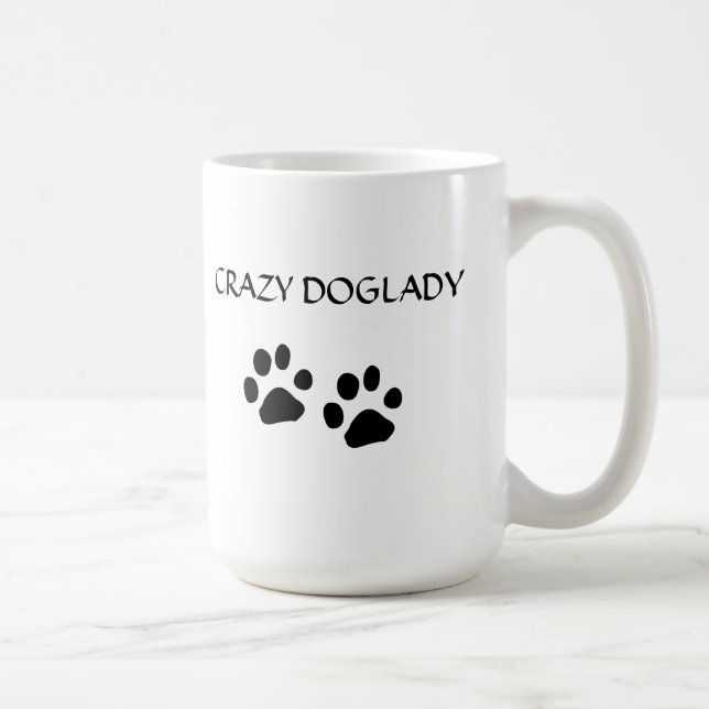 PAWS, mug, crazy Coffee Mug (Right)