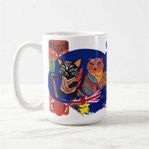 Paws of Aotearoa New Zealand Culture Cats Art Coffee Mug