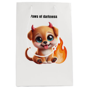 Paws of Darkness Fire Dog Gift Bag – Cute Dark