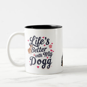Paws of Joy Two-Tone Mug