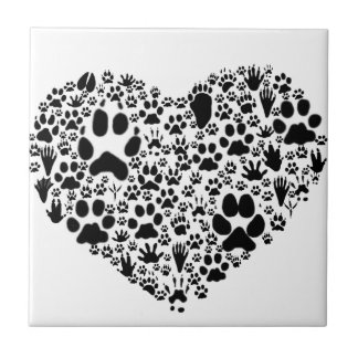 Paws of the Heart Tile
