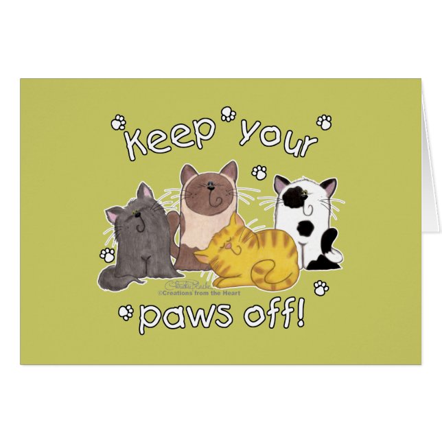 Paws Off! (Cats) (Front Horizontal)