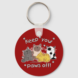 Paws Off! (Cats) Keychain