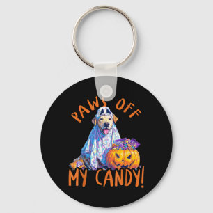 Paws Off My Candy - Halloween Dog Keychain