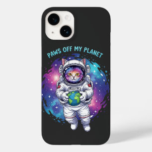 Paws Off My Planet – Astronaut Cat Space Design Case-Mate iPhone 14 Case