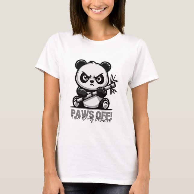 Paws Off Panda T-Shirt (Front)