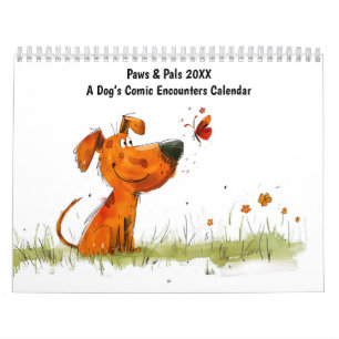 Paws & Pals 2026 – A Dog’s Comic Encounters Calendar