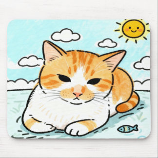 Paws & Pond in Morning Mouse Pad