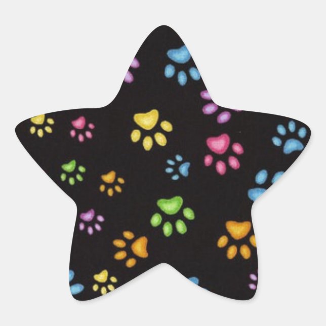 Paws Star Sticker (Front)