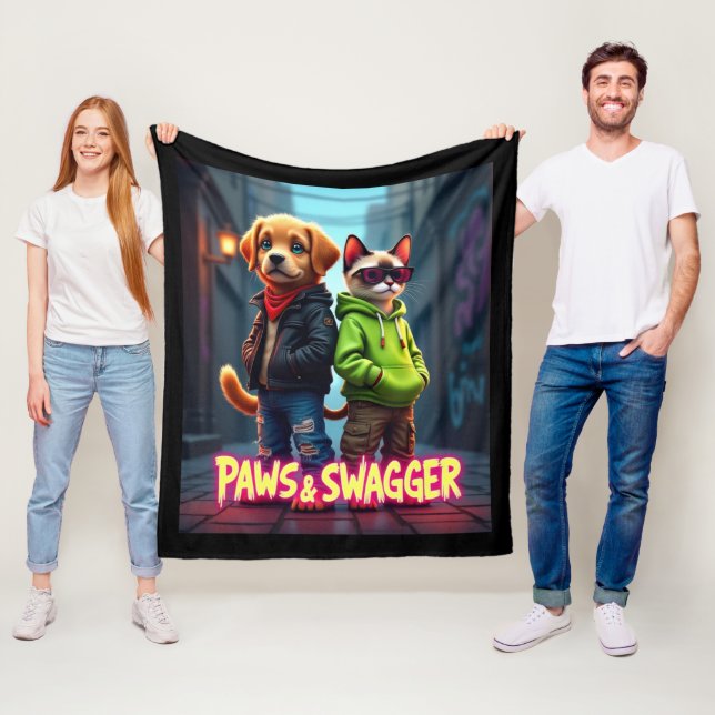 Paws & Swagger™ Stylish Pet Apparel Baby Blanket (In Situ)