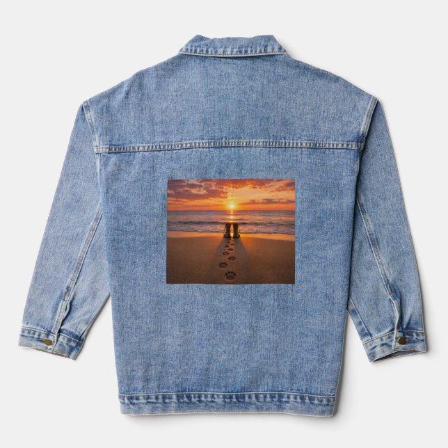 Paws to Boots  Denim Jacket (Back)