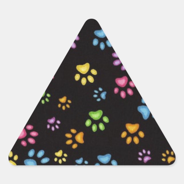 Paws Triangle Sticker (Front)