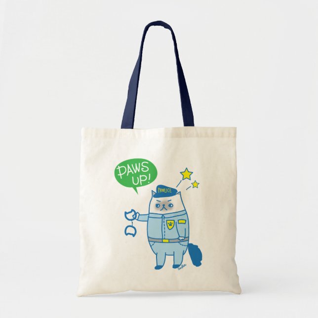 Paws up! Goma Is Pawsome Pawlice Tote Bag (Front)