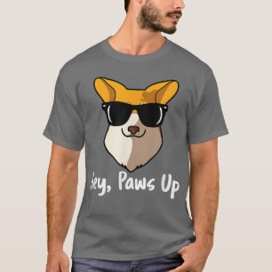 Paws Up Pembroke Corgi Dog Mom Dad In Sunglasses 1 T-Shirt