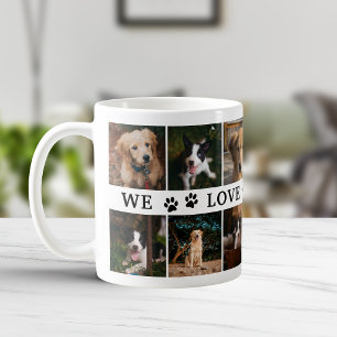 Paws We Love You Dad Photo Collage Coffee Mug