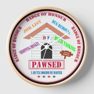  Pawsed Doghouse Master  Clock