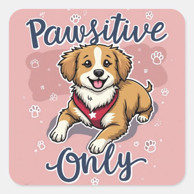 Pawsitive Energy Sticker (Front)