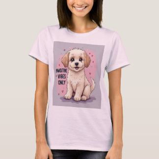 Pawsitive Vibes Only – Cute & Uplifting Cat T-Shirt