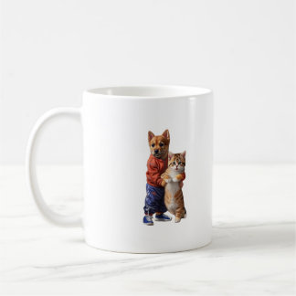 Pawsitively Adorable Dog and Cat Mug