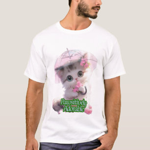 Pawsitively Adorable Kitten Umbrella – Cute Cat Lo T-Shirt
