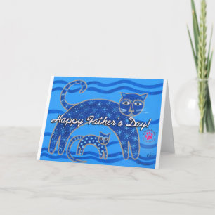 PAWSitively CATS Father's Day Card