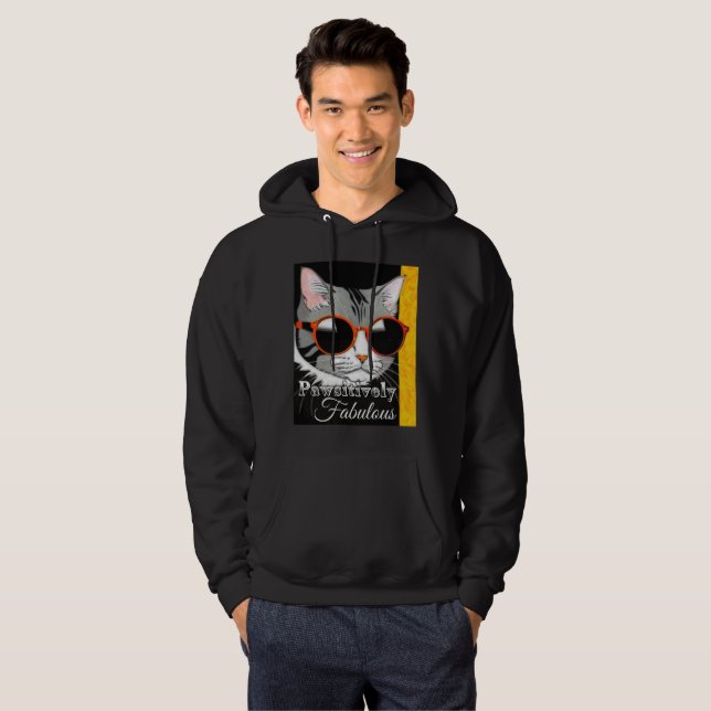Pawsitively Fabulous Cat Hoodie (Front Full)