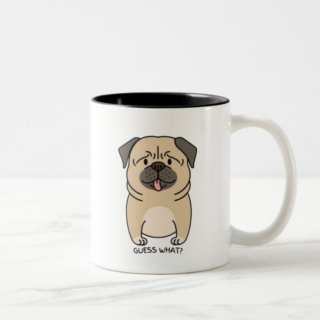 Pawsitively Hilarious! 🐶😂 Two-Tone Coffee Mug (Right)