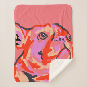 Pawsitively Patched Sherpa Blanket