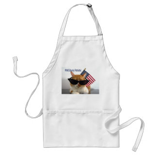 PAWSitively Patriotic Cool Cat with Flag Apron