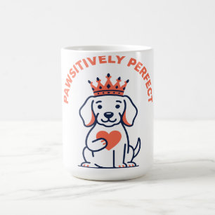 Pawsitively Perfect Royal Dog Nursery Decor Coffee Mug