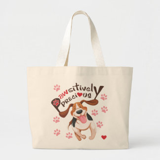 Pawsitively Precious Running Beagle Dog Tote Bag