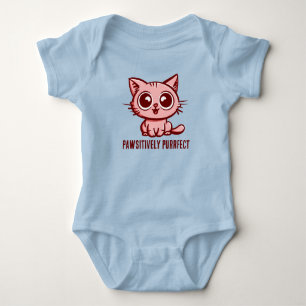 Pawsitively Purrfect, Beautiful Manga Kitten Baby Bodysuit