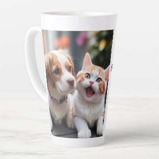 Pawsitively Purrfect Pet Latte Mug Design.