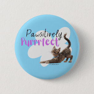Pawsitively Purrrfect 2 Inch Round Button