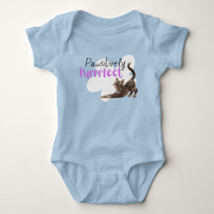 Pawsitively Purrrfect Baby Bodysuit