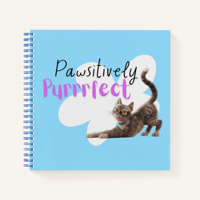 Pawsitively Purrrfect Notebook (Front)